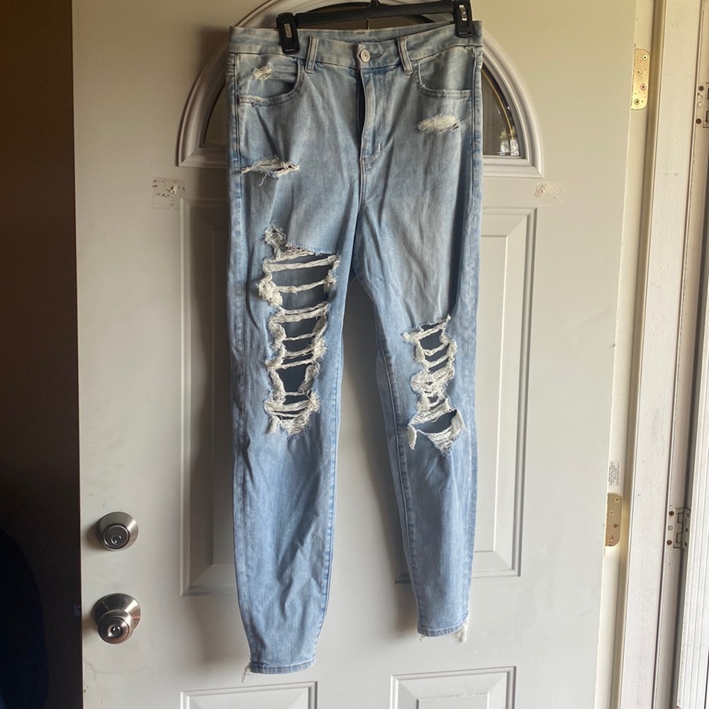 EUC AE size 12 reg curvy high rise jeggings